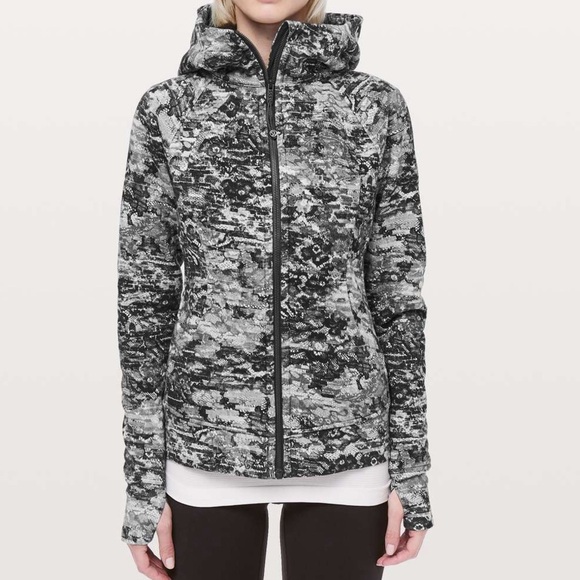 Lululemon Scuba Hoodie Masked Lace Starlight Black size 4 - Picture 1 of 5